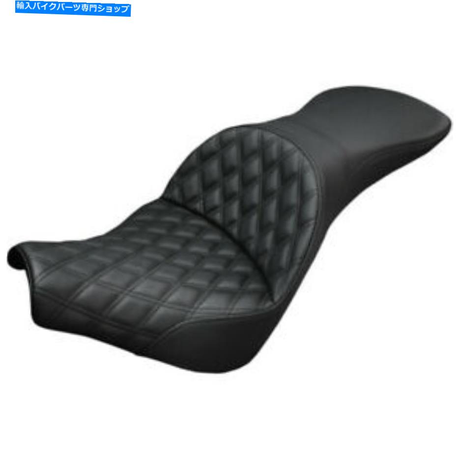 シート Saddlemen Explorerシート - ラティスステッチ（ブラック）818-30-029LS Saddlemen Explorer Seat - Lattice Stitched (Black) 818-30-029LS【並行輸入品】