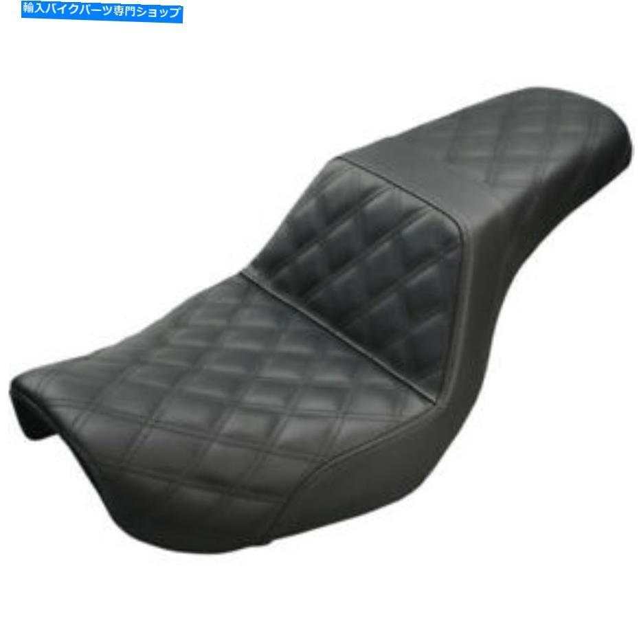 シート Saddlemenステップアップ2アップシート - 格子ステッチ - DYNA（ブラック）804-04-175 Saddlemen Step Up 2-Up Seat - Lattice Stitched - Dyna (Black) 804-04-175【並行輸入品】｜Us Custom Parts Shop USDM