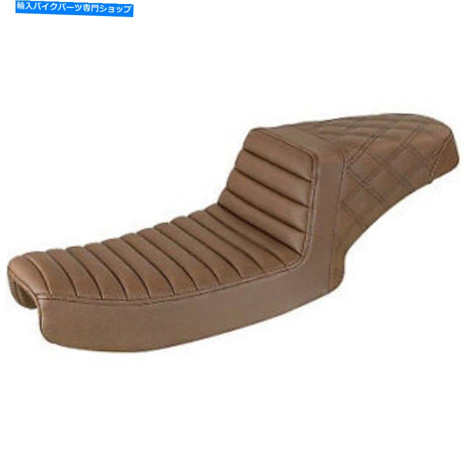 シート サドルメンステップアップシートリア格子ステッチブラウン891-04-173BR. Saddlemen Step Up Seat Rear Lattice Stitched Brown 891-04-173BR【並行輸入品】