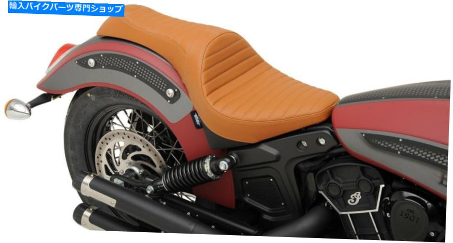 シート Caballero Classic Stitch SRレザー2アップシートブラウン0810-1998 15~21スカウト Caballero Classic Stitch SR Leather 2-Up Seat Brown 0810-1998 For 15-21 Scout【並行輸入品】