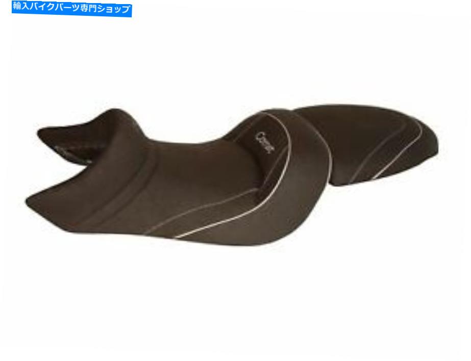 シート Hyosung Comet 600 2003-2008トップ販売者デラックスシートコンフォートブラックシルバー092 HYOSUNG COMET 600 2003-2008 Top Sellerie Deluxe seat Comfort Black Silver 092【並行輸入品】