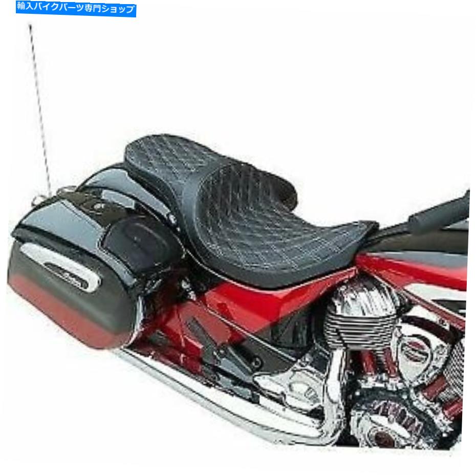 シート Drag Specialties Silver Diamond Low-Profile Touring Seat 0810-2260 Drag Specialties Silver Diamond Low-Profile Touring Seat for Indian 0810-2260【並行輸入品】｜Us Custom Parts Shop USDM