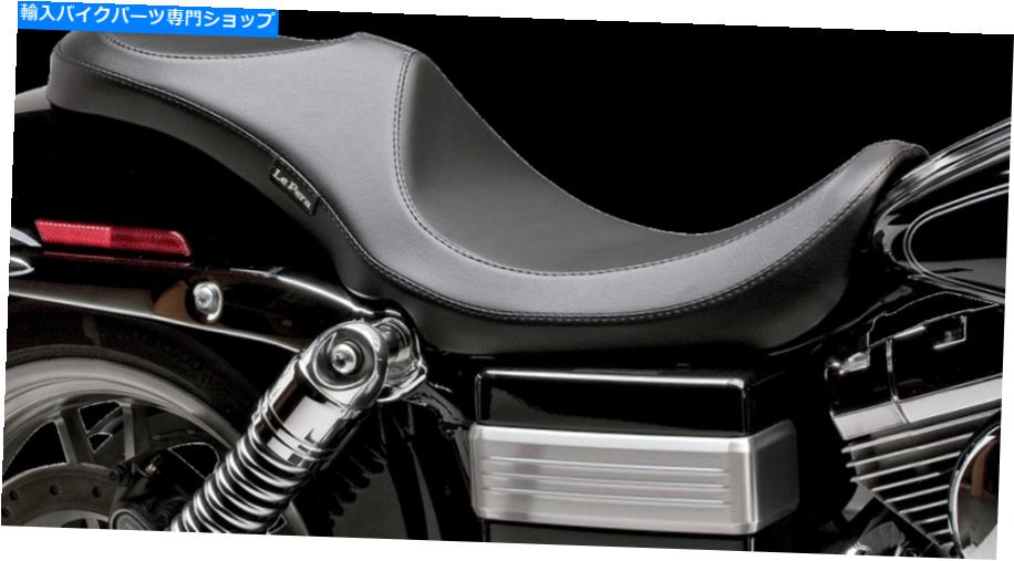 シート 07-14ハーレーFXDB3：Le Pera Villain 2-Up Seet（標準）（ブラック） 07-14 Harley FXDB3: Le Pera Villain 2-Up Seat (Standard) (Black)【並行輸入品】