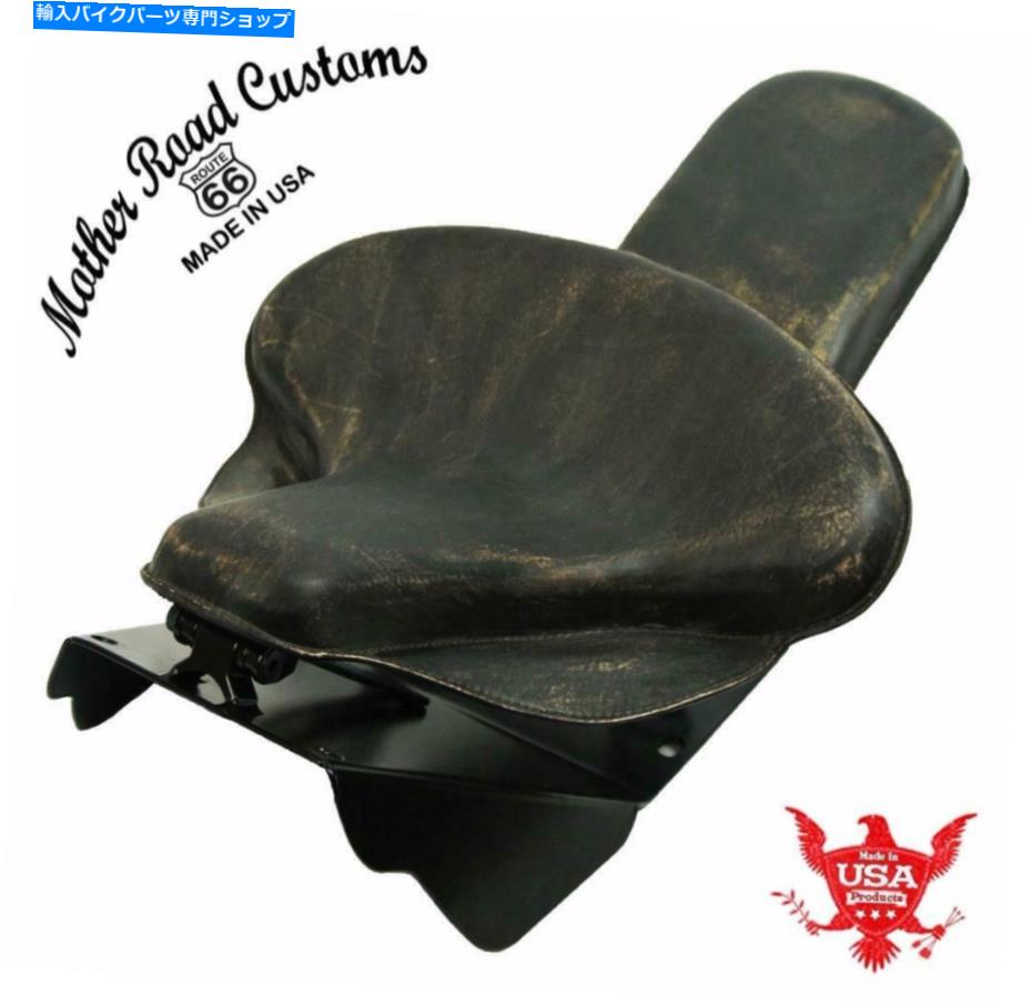 シート ハーレーツーリングスプリングシート変換マウントキット1998-2020 BLK DレザーBCS Harley Touring Spring Seat Conversion Mounting Kit 1998-2020 Blk D Leather bcs【並行輸入品】