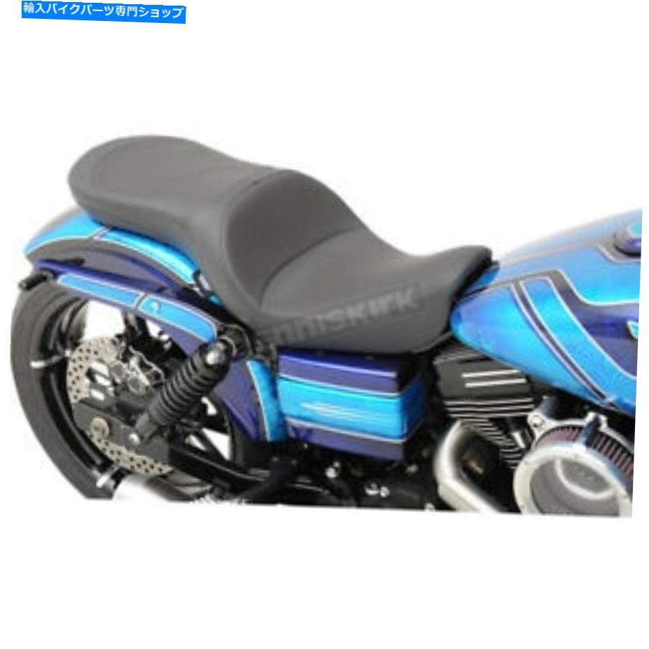 シート ドラッグスペシャリティブラックマイルドステッチロープロファイルツーリングシート - 0803-0559 Drag Specialties Black Mild Stitch Low Profile Touring Seat - 0803-0559【並行輸入品】