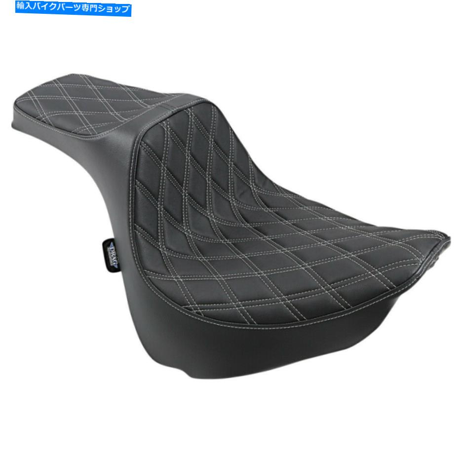 シート ドラッグスペシャリー捕食者IIIシートダブルダイヤモンドFXFB（ブラック/シルバー）0802-1073 Drag Specialties Predator III Seat Double Diamond FXFB (Black/Silver) 0802-1073【並行輸入品】