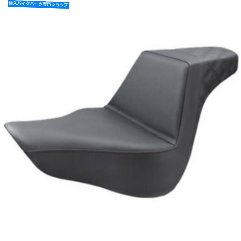 シート サドルメン黒ステップ2アップリアラティスステッチシートハーレーソフト18+太った少年M8 Saddlemen Black Step 2 Up Rear Lattice Stitch Seat Harley Softail 18+ Fat Boy M8【並行輸入品】