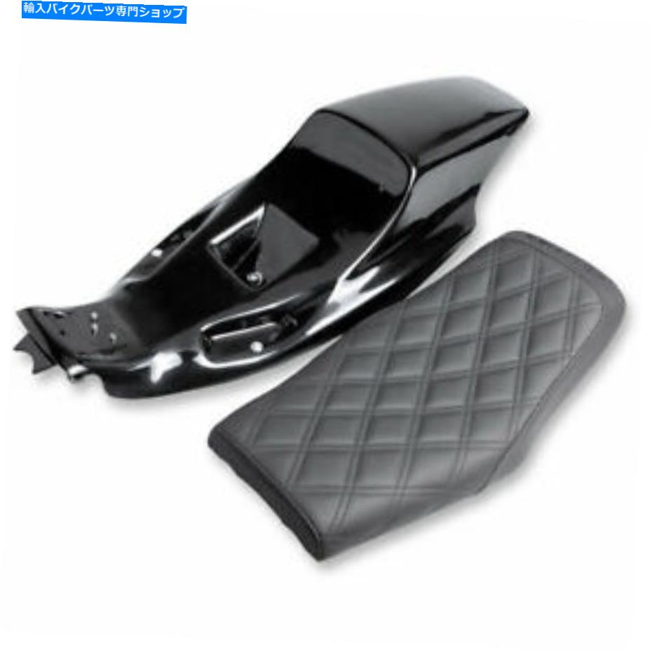シート Saddlemen Eliminatorテールセクションw /格子ステッチシート2004-19ハーレーXL Saddlemen Eliminator Tail Section w/ Lattice Stitch Seat 2004-19 Harley XL【並行輸入品】