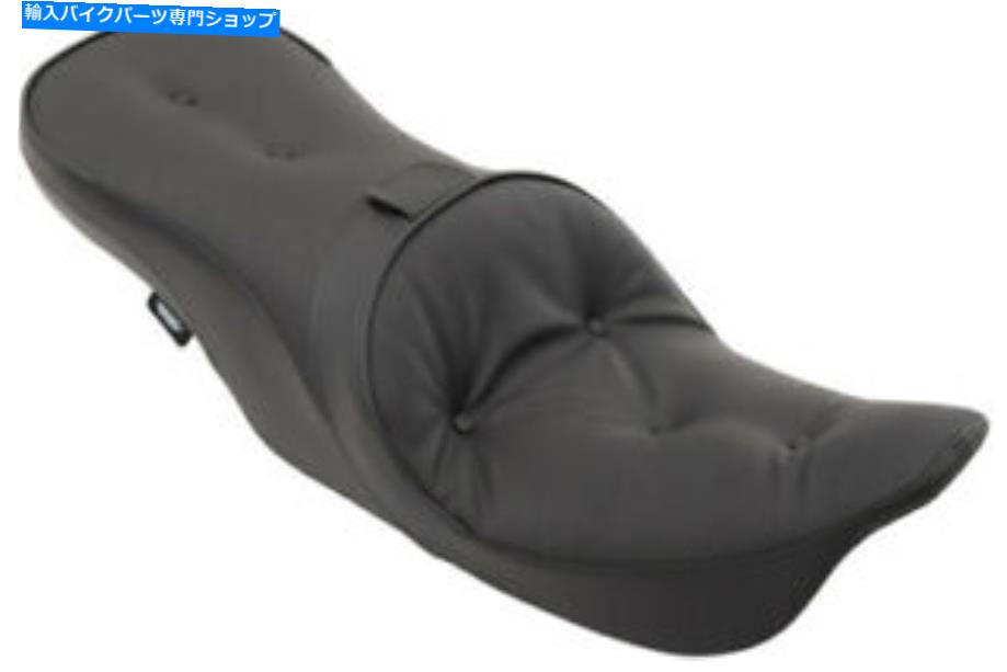 シート ドラッグスペシャリー前方位置決めロープロファイルツーリングシートブラックビニールハーレー Drag Specialties Forward Positioning Low Profile Touring Seat Black Vinyl Harley【並行輸入品】