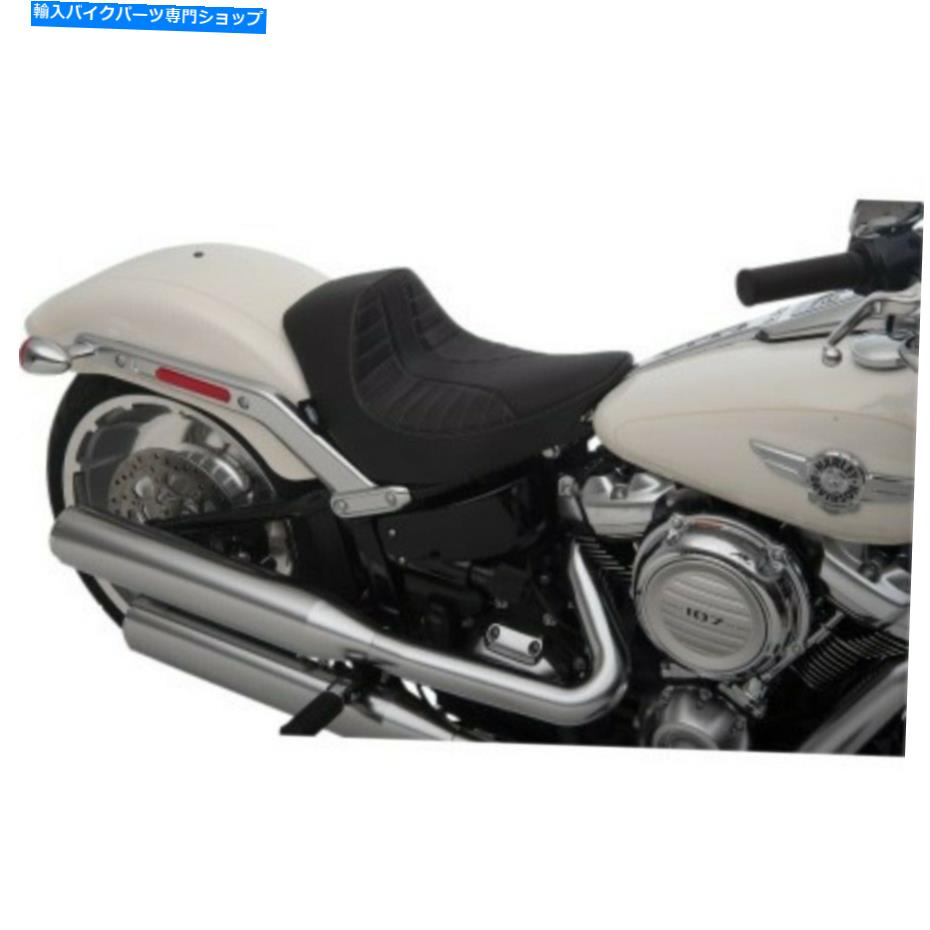 シート ドラッグスペシャリティシルバースコーピオンステッチEZオンソロシートハーレーファットボーイ18-20 Drag Specialties Silver Scorpion Stitch EZ-On Solo Seat for Harley Fat Boy 18-20【並行輸入品】