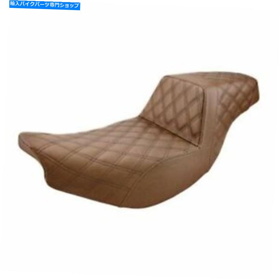 シート サドルメンステップアップシート - ラティスステッチ - ブラウンI14-07-175BR SADDLEMEN STEP UP SEAT - LATTICE STITCHED - BROWN I14-07-175BR【並行輸入品】