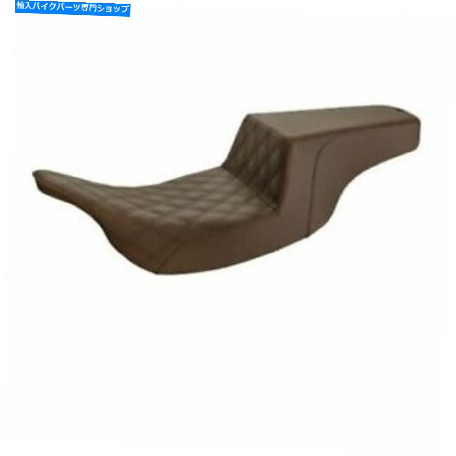 シート Saddlemenステップアップシートドライバーラティスステッチブラウン897-07-172BR. SADDLEMEN STEP UP SEAT DRIVER LATTICE STITCHED BROWN 897-07-172BR【並行輸入品】｜Us Custom Parts Shop USDM