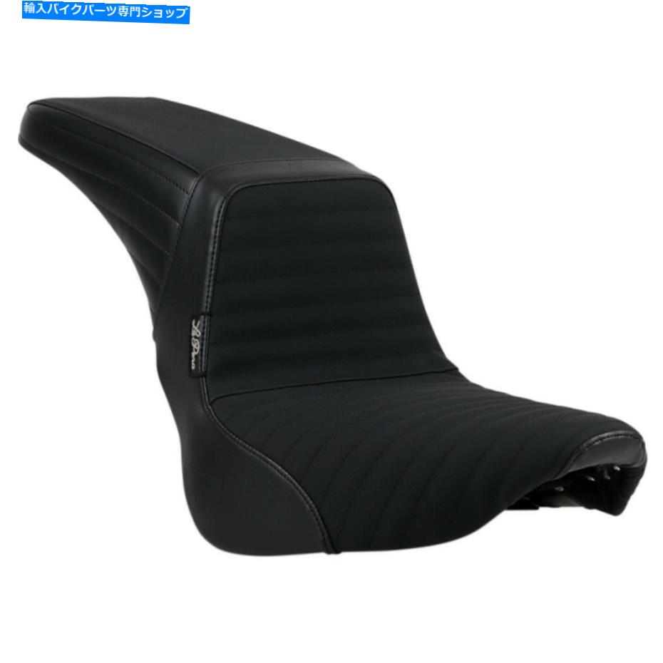 シート Le Pera Kickflip Seat - プリーツグリップ - Softail '18 +（ブラック）LYR-590PTGP Le Pera Kickflip Seat - Pleated Grip - Softail '18+ (Black) LYR-590PTGP【並行輸入品】