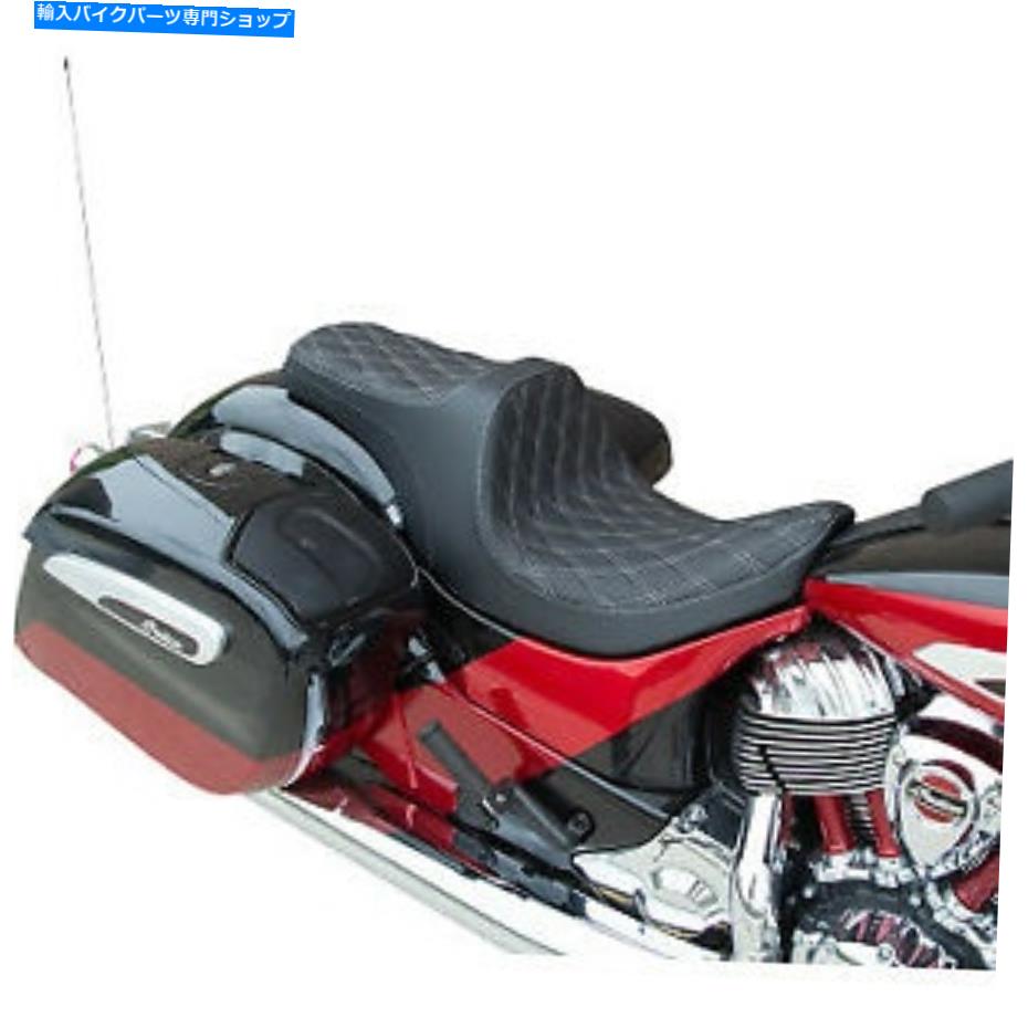 シート ドラッグスペシャリティ捕食者IIIシート前方位置決めダブルダイヤモンドシルバー Drag Specialties Predator III Seat Forward Positioning Double Diamond Silver【並行輸入品】
