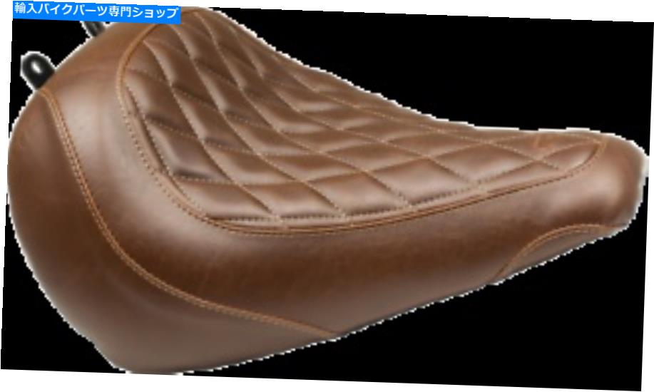 シート マスタングブラウンダイヤモンドフロント - 背もたれのないワイドトリプルソロサート83023なし Mustang Brown Diamond Front - without Backrest Wide Tripper Solo Seat 83023【並行輸入品】
