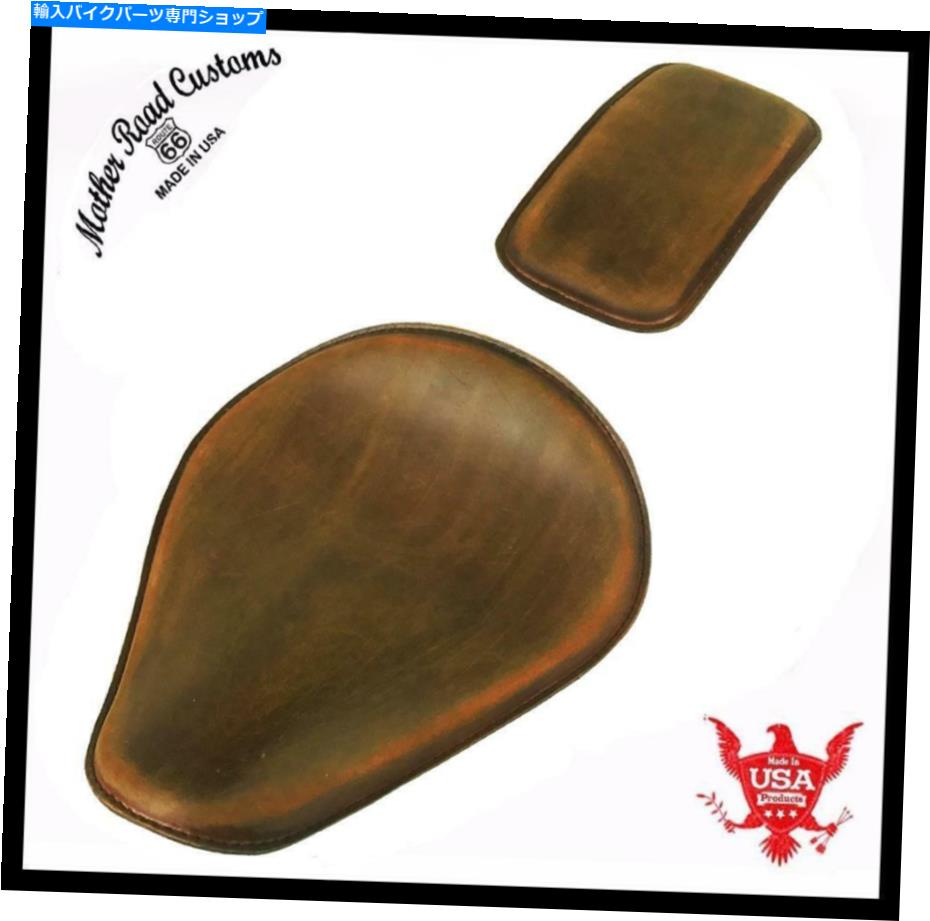 シート スプリングシートPパッドハーレースポーツスターチョッパーボバー11x14 201ブラウンディスプレッサレザー Spring Seat P-Pad Harley Sportster Chopper Bobber 11x14 201 Brown Dist Leather【並行輸入品】