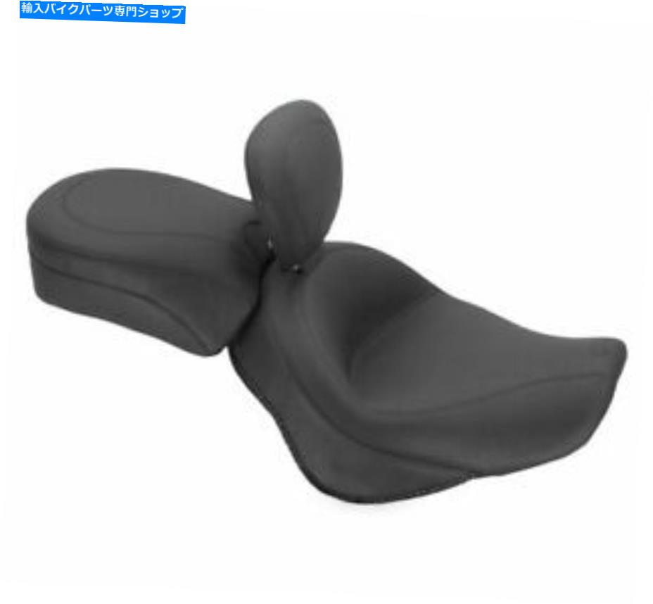 シート マスタングビンテージワイドツーリングツーピースシートドライバーバックレスト79824 Mustang Vintage Wide Touring Two-Piece Seat with Driver Backrest 79824【並行輸入品】