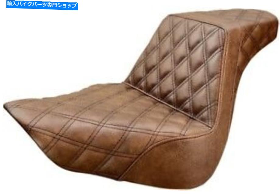 シート サドルメンシートステップ2ラティスブラウン818-27-175BRのアップ Saddlemen Seat Step 2 Up Lattice Brown 818-27-175BR【並行輸入品】