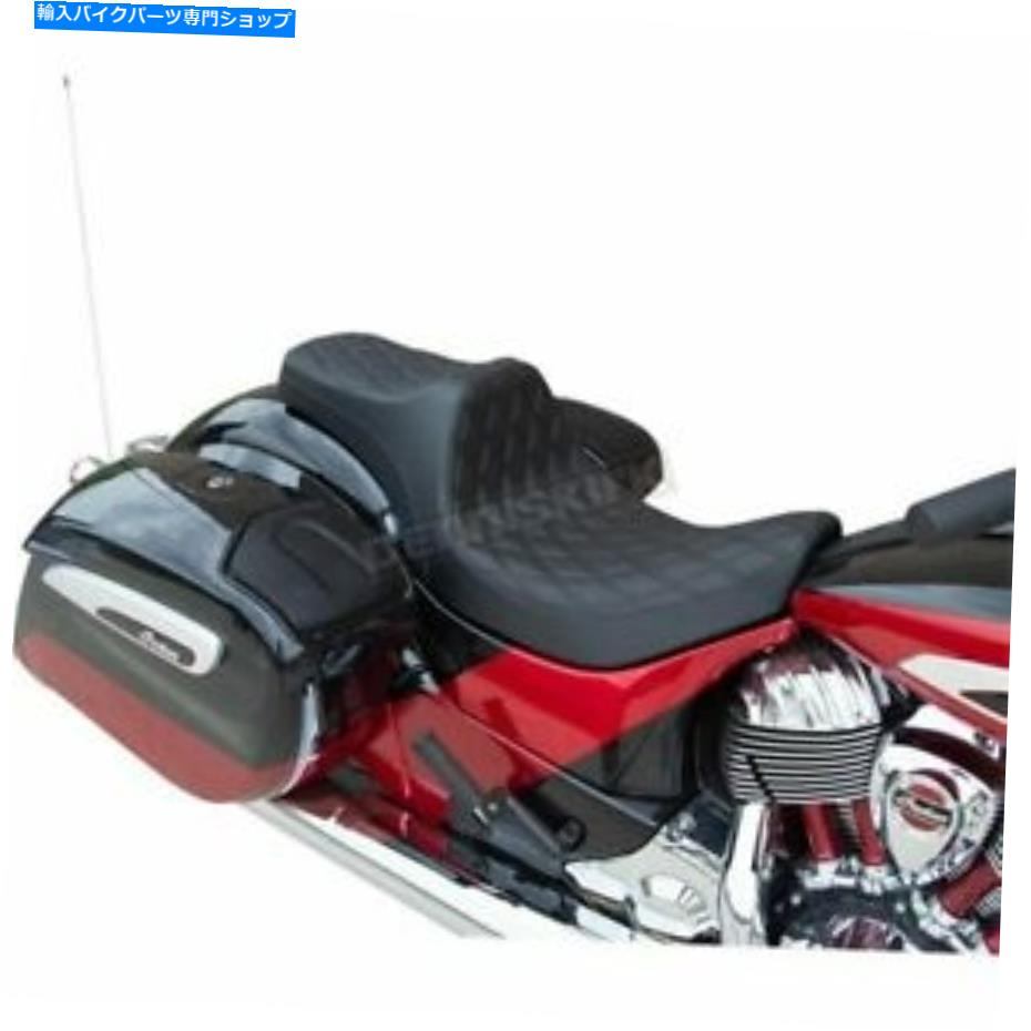 シート ドラッグスペシャリーブラックビニール捕食者IIIダブルダイヤモンドシート - 0810-2262 Drag Specialties Black Vinyl Predator III Double Diamond Seat - 0810-2262【並行輸入品】