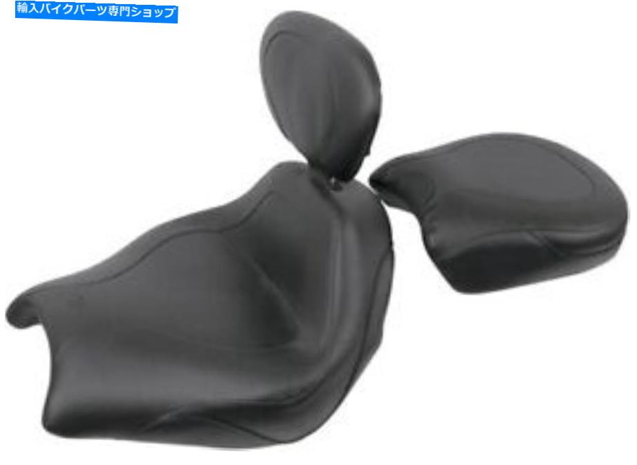 シート ドライバーバックレスト79271付きマスタングビンテージスポーツツーリングツーピースシート Mustang Vintage Sport Touring Two-Piece Seat with Driver Backrest 79271【並行輸入品】