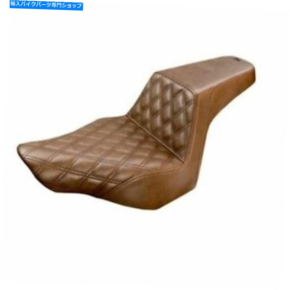シート サドルメンステップアップシート - ドライバーラティスステッチ - ブラウン - FXSB 813-27-172BR SADDLEMEN STEP UP SEAT - DRIVER LATTICE STITCHED - BROWN - FXSB 813-27-172BR【並行輸入品】|Us Custom Parts Shop USDM