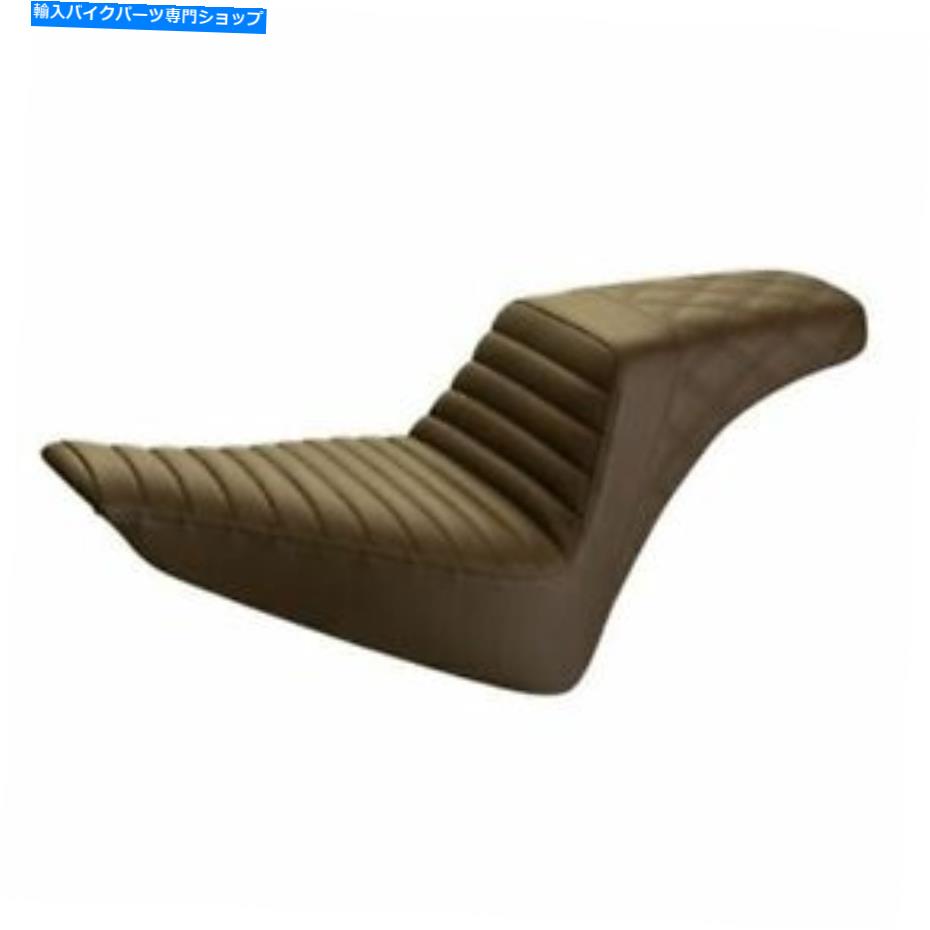 シート サドルメンステップアップシート - タックとロール/ラティスステッチ - ブラウン812-26-176BR SADDLEMEN STEP UP SEAT - TUCK AND ROLL/LATTICE STITCHED - BROWN 812-26-176BR【並行輸入品】|Us Custom Parts Shop USDM