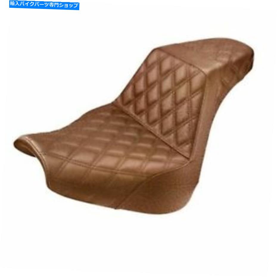 シート サドルメンステップアップシート - ラティスステッチ - ブラウン - FXBR / S 818-31-175BR SADDLEMEN STEP UP SEAT - LATTICE STITCHED - BROWN - FXBR/S 818-31-175BR【並行輸入品】｜Us Custom Parts Shop USDM