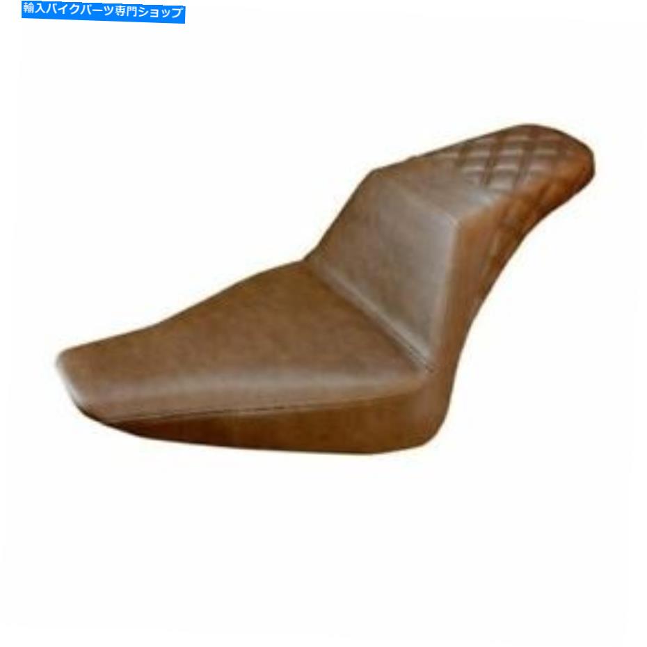 シート サドルメンステップアップシート - 格子ステッチ - ブラウン - FLS 812-26-173BR SADDLEMEN STEP UP SEAT - LATTICE STITCHED - BROWN - FLS 812-26-173BR【並行輸入品】