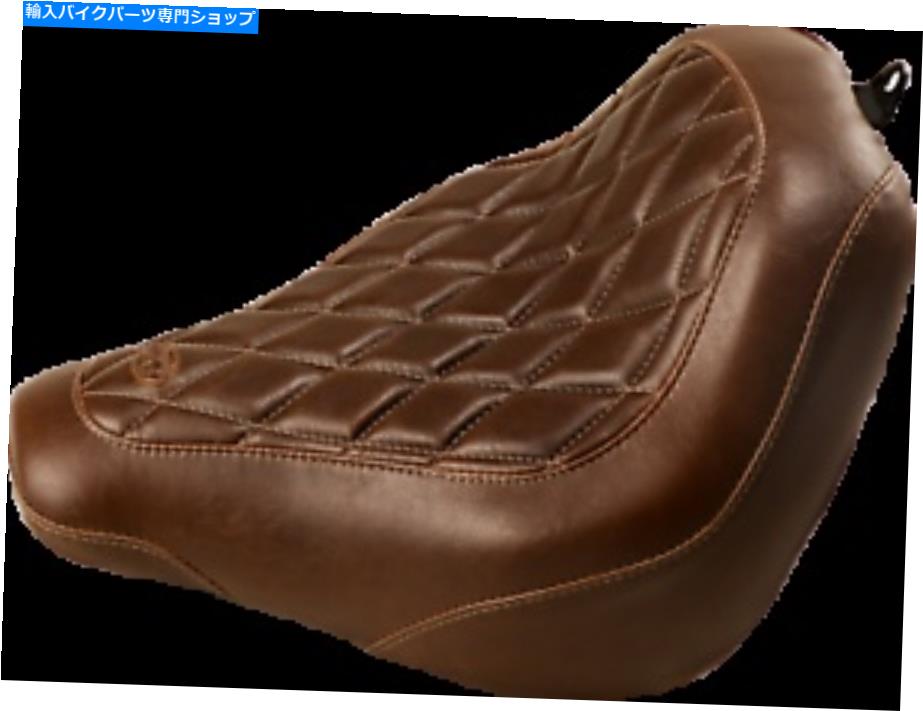 シート マスタングワイドトリプターソロシートブラウンダイヤモンドフロント - 背もたれのない83032 Mustang Wide Tripper Solo Seat Brown Diamond Front - without Backrest 83032【並行輸入品】｜Us Custom Parts Shop USDM