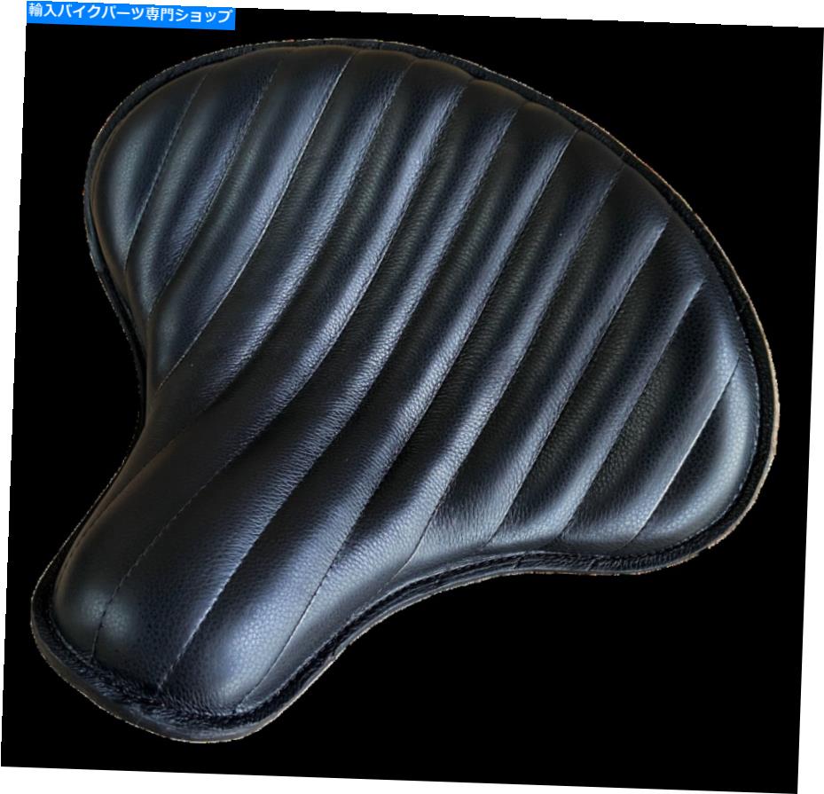 シート スプリングソロトラクターシートチョッパースカウトボーバーハーレー15x14ブルクタックロールレザー Spring Solo Tractor Seat Chopper Scout Bobber Harley 15x14 Blk Tuck Roll Leather【並行輸入品】
