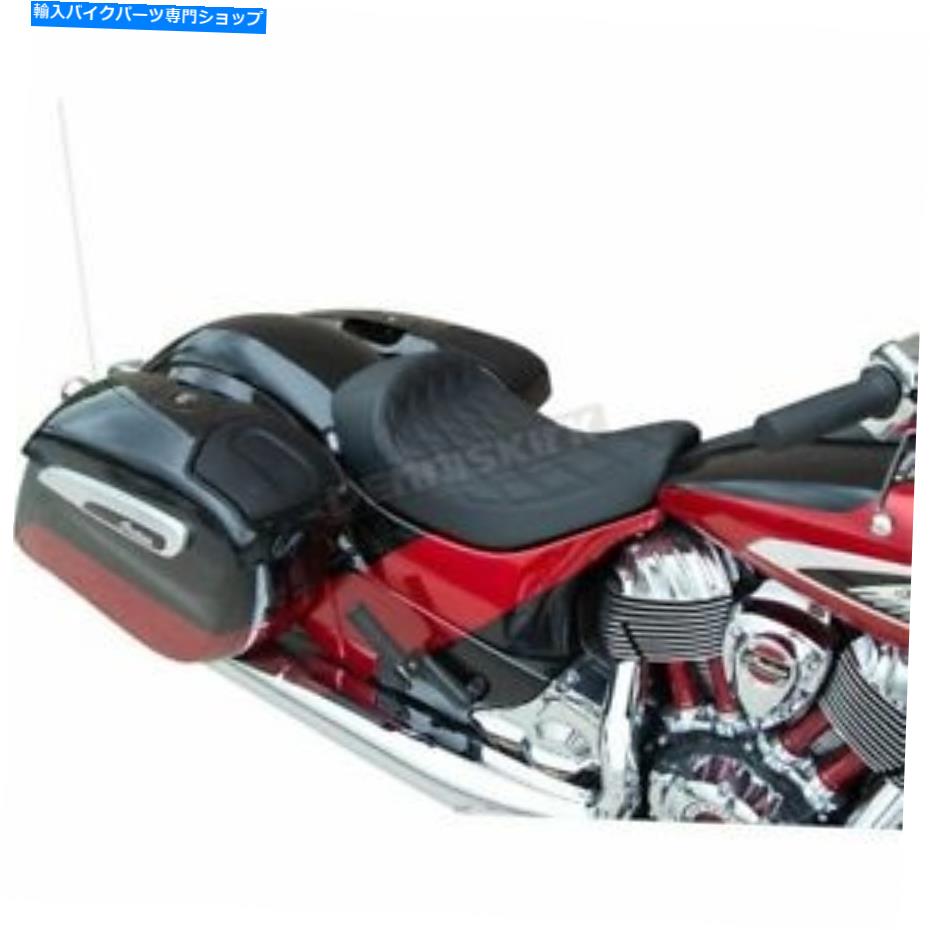 シート ドラッグスペシャリブラックW /ブラックステッチソロダブルダイヤモンドシート - 0810-2267 Drag Specialties Black w/Black Stitching Solo Double Diamond Seat - 0810-2267【並行輸入品】