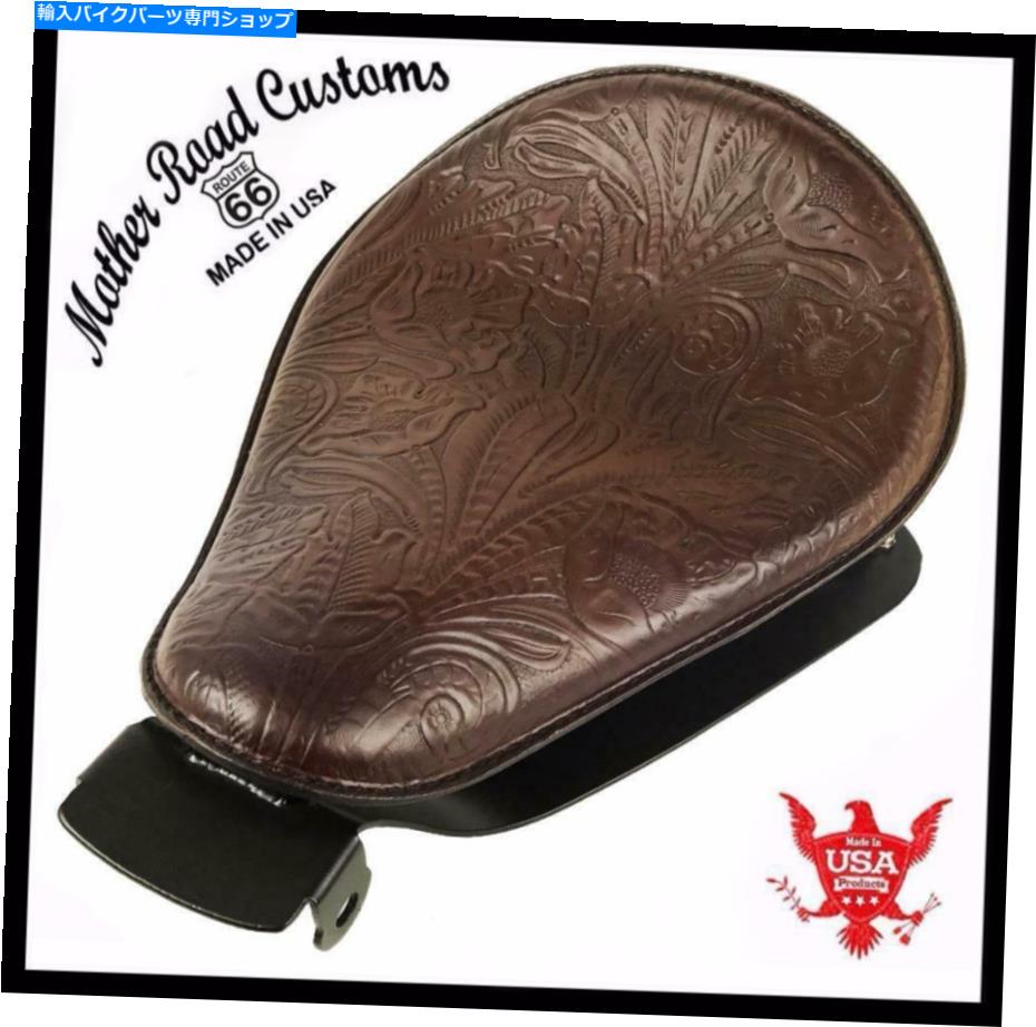 シート 2004-2006 Sportster Harley Springソロシートマウントキット茶色の工具革BCS 2004-2006 Sportster Harley Spring Solo Seat Mount Kit Brown Tooled Leather bcs【並行輸入品】