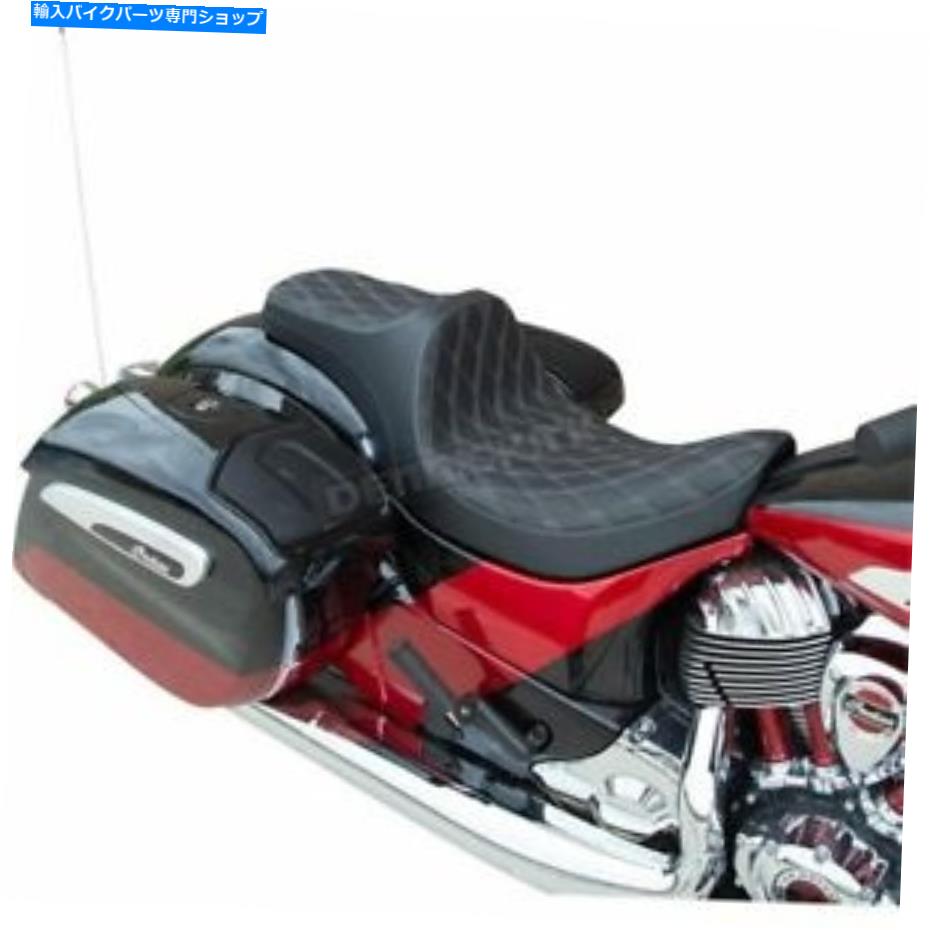 シート ドラッグスペシャリティシルバービニール捕食者IIIダブルダイヤモンドシート - 0810-2263 Drag Specialties Silver Vinyl Predator III Double Diamond Seat - 0810-2263【並行輸入品】