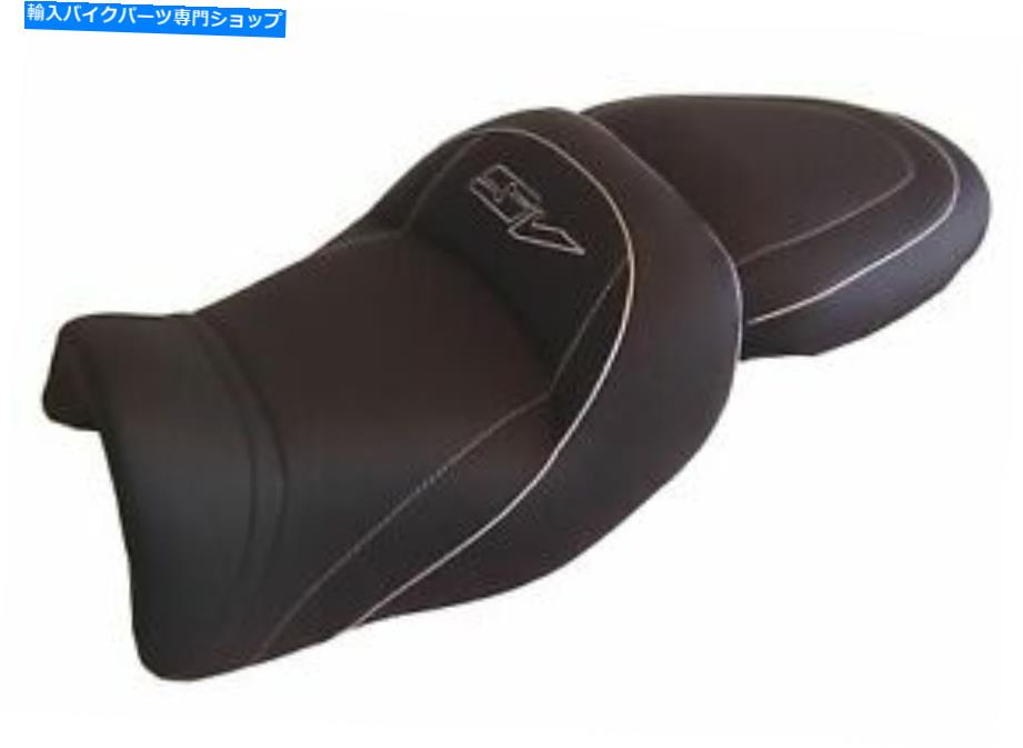 シート スズキSV 650 S / N 98-02トップ販売者デラックスシートコンフォートブラックホワイト2016S Road SUZUKI SV 650 S/N 98-02 Top Sellerie Deluxe seat Comfort Black White 2016S Road【並行輸入品】