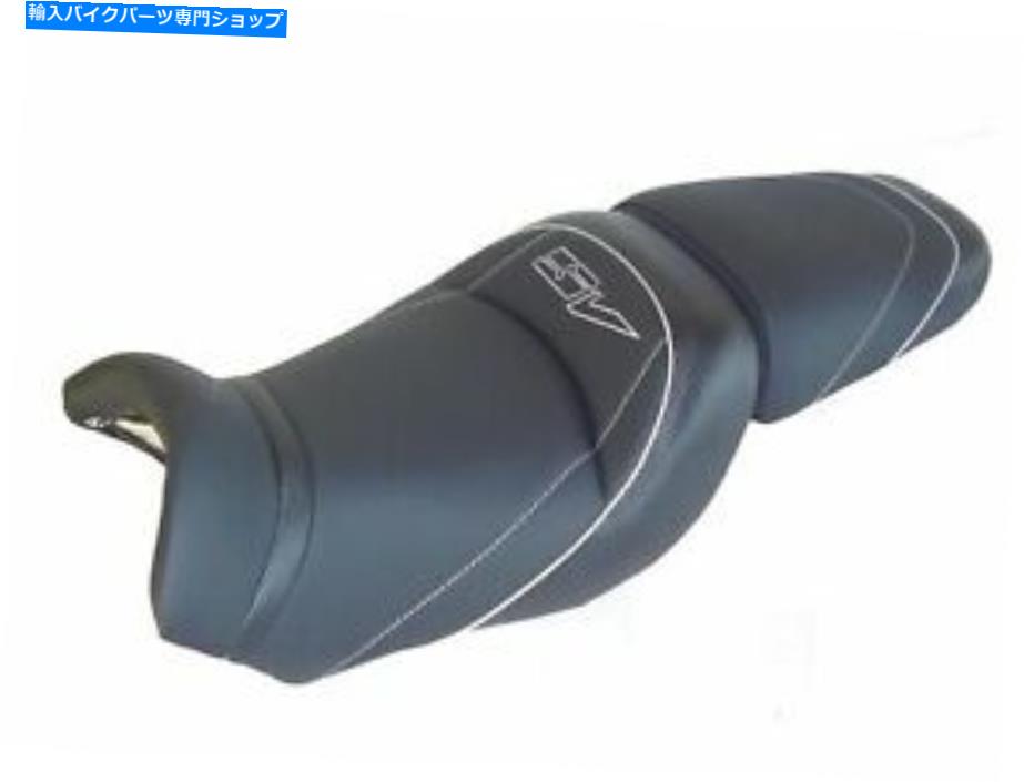シート スズキSV 650 S / N 03-05トップ販売者デラックスシートコンフォートブラックホワイト1040Sロード SUZUKI SV 650 S/N 03-05 Top Sellerie Deluxe seat Comfort Black White 1040S Road【並行輸入品】