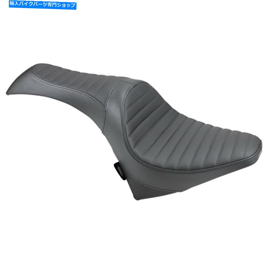 シート ドラッグスペシャリティカバレロ2アップビニールシート - クラシック（ブラック）0810-1999 Drag Specialties Caballero 2-Up Vinyl Seat - Classic (Black) 0810-1999【並行輸入品】