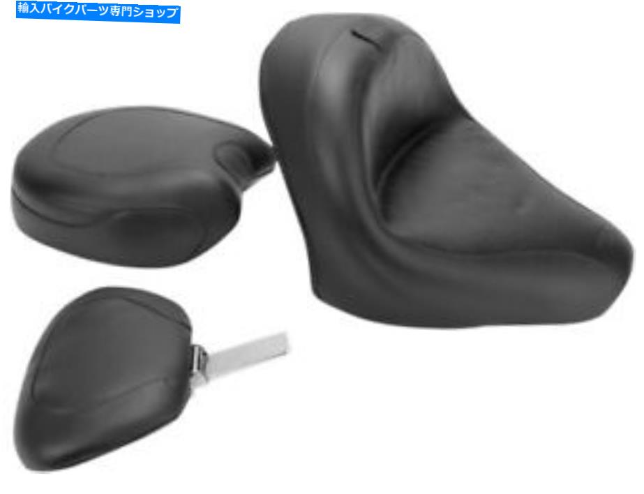 シート ドライバーバックレスト79327付きワイドツーリングツーピースシート79327 Wide Touring Two-Piece Seat with Driver Backrest 79327【並行輸入品】