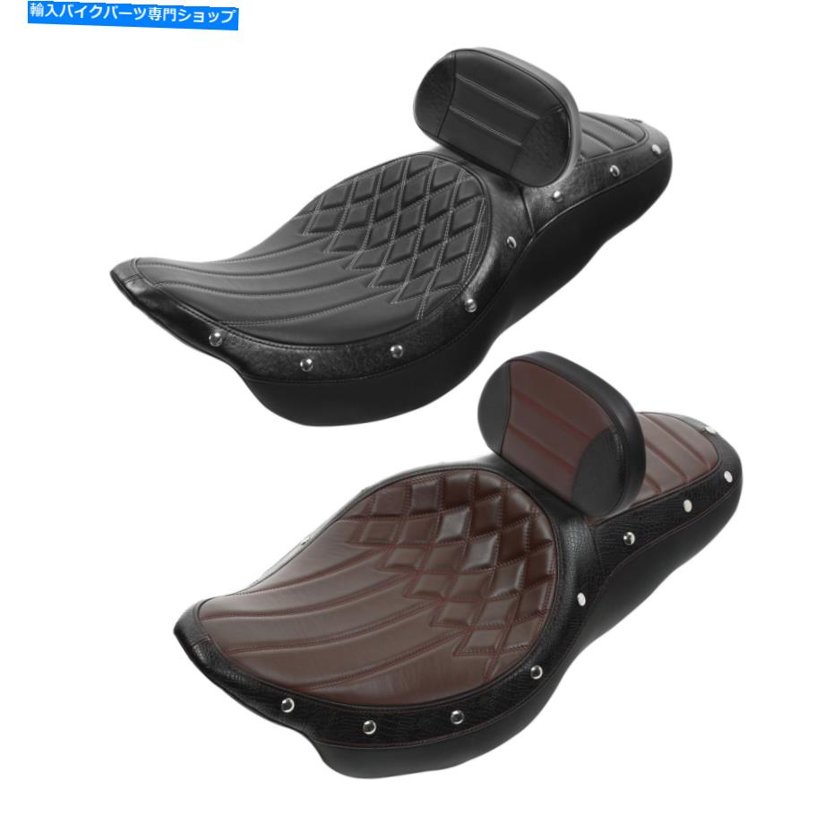 シート 運転席座席＆ライダーバックレストフィットハーレーツーリングロードキング2009アップ Driver Passenger Seat & Rider Backrest Fit For Harley Touring Road King 2009-Up【並行輸入品】 71,299円