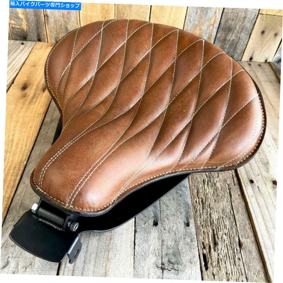 シート 2007-2009ハーリースポーツスタートラクターレザースプリングシートマウントキット15x14 Ecm 2007-2009 Harley Sportster Tractor Leather Spring Seat Mounting Kit 15x14 ECM【並行輸入品】