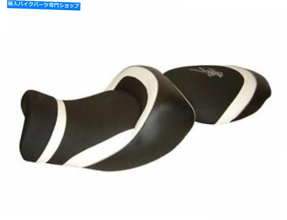 シート 鈴木神屋大GSXR 1300 08-16トップ販売者デラックスシートコンフォートブラックホワイトシル Suzuki Hayabusa GSXR 1300 08-16 Top Sellerie Deluxe seat Comfort Black White Sil【並行輸入品】