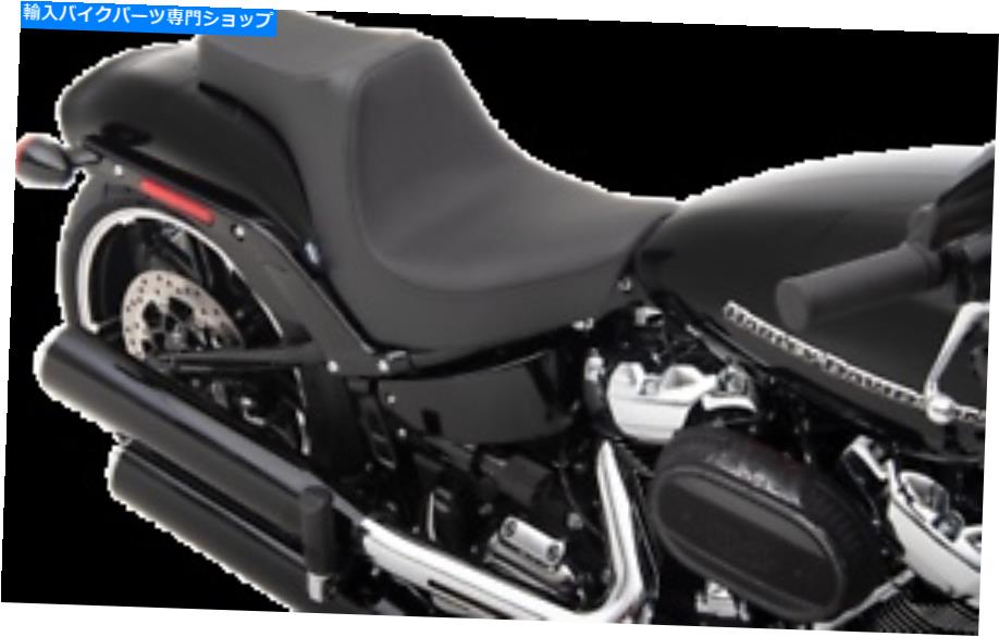 シート ドラッグスペシャリーブラックビニール捕食者IIIシート18-20ソフトブレイクアウトFXBR Drag Specialties Black Vinyl Predator III Seat for 18-20 Softail Breakout FXBR【並行輸入品】