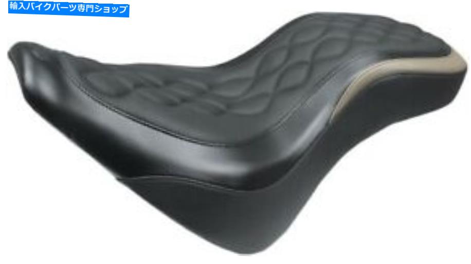シート デイリッパーダブルヘリックスレザー2アップシート75215 18-19 HD FXBRのブレイクアウト Daytripper Double Helix Leather 2-Up Seat Mus. 75215 For 18-19 HD FXBR Breakout【並行輸入品】