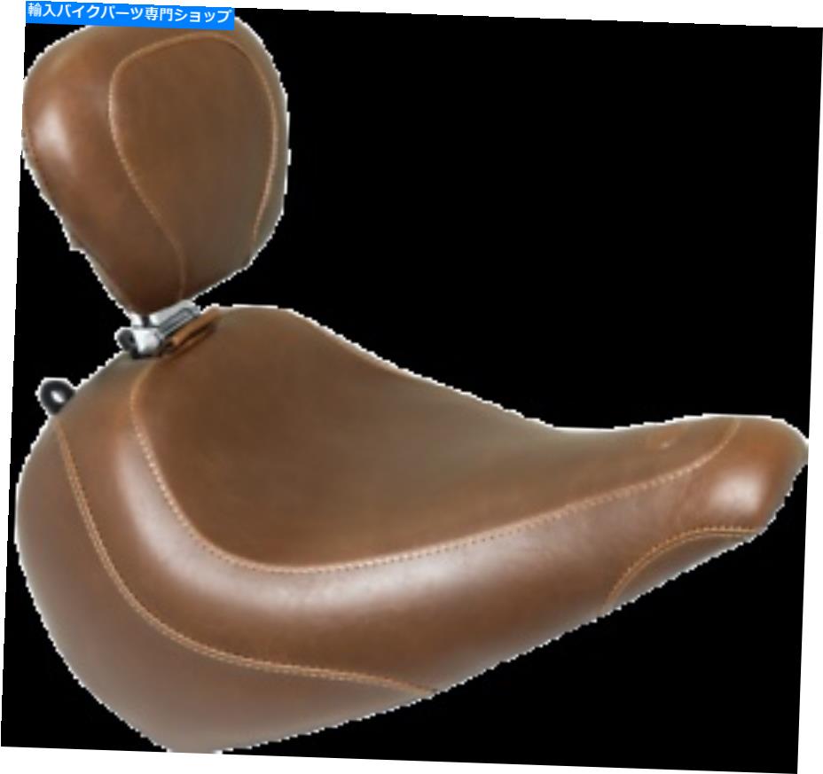 シート マスタング83019ワイドトリプルソロシートブラウンスムースフロント - 背もたれを含む Mustang 83019 Wide Tripper Solo Seat Brown Smooth Front - Includes Backrest【並行輸入品】