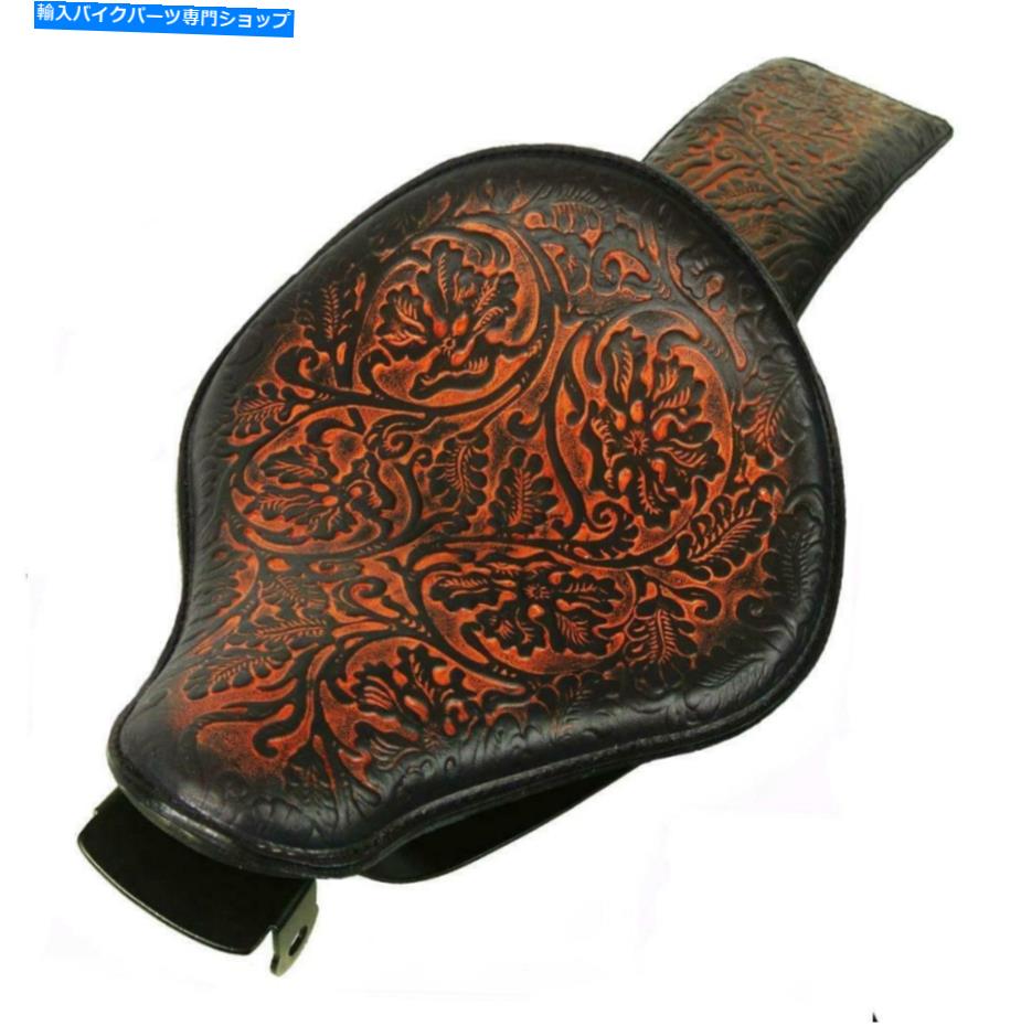 シート 2004-2006 Sportster Harley Spring Seat P-Padキットアリ茶色のオークの葉のレザーBS 2004-2006 Sportster Harley Spring Seat P-Pad Kit Ant Brown Oak Leaf Leather bs【並行輸入品】