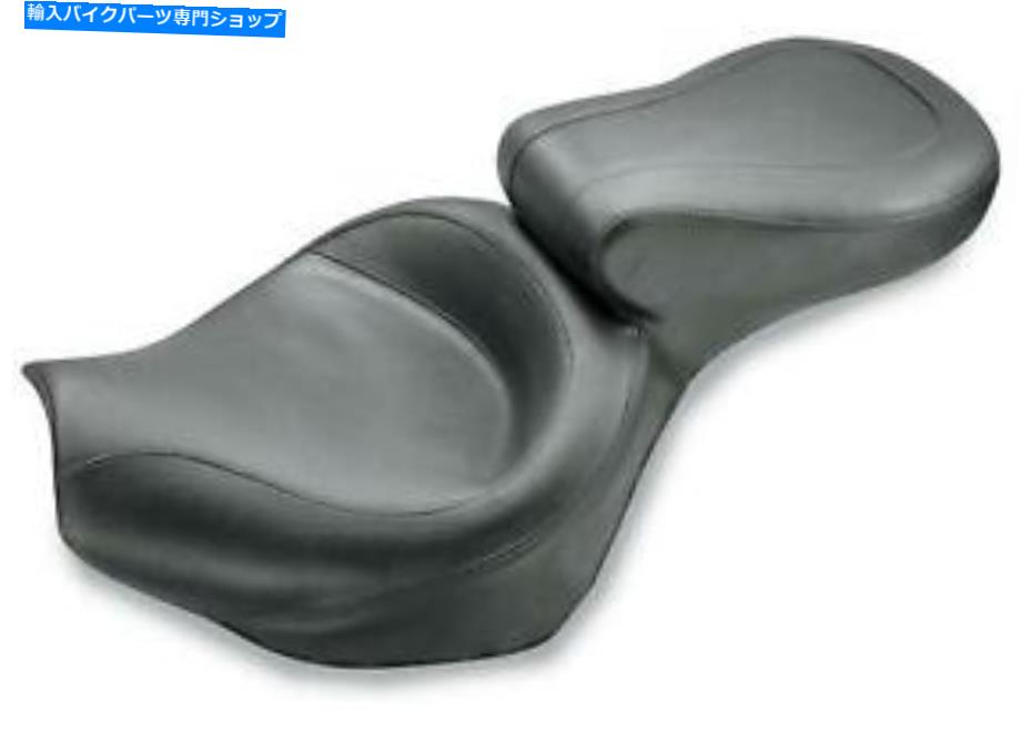 シート マスタング76511ワイドツーピースツーリングシート - プレーン Mustang 76511 Wide Two-Piece Touring Seat - Plain【並行輸入品】
