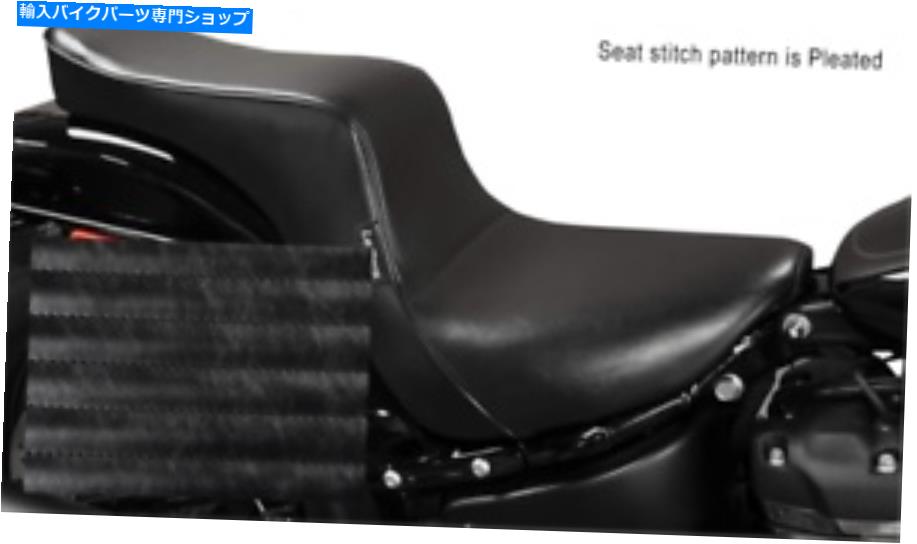 シート Le Pera Lyx-020 Black Cherokee 2アップシートプリーツハーレーM8 Softail 18-21 Le Pera LYX-020 Black Cherokee 2-Up Seat Pleated Harley M8 Softail 18-21【並行輸入品】