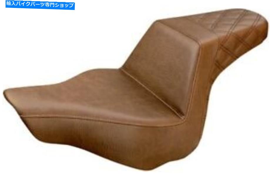 シート サドルメンシートステップアップハーレーダビッドソンFXSB 813-27-173BRのための茶色の格子 Saddlemen Seat Step Up Brown Lattice For Harley Davidson FXSB 813-27-173BR【並行輸入品】