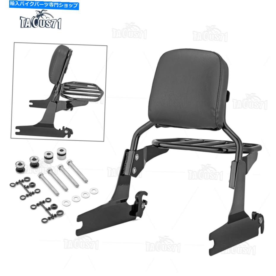 シーシーバー 背もたれのSissy Barの荷物ラックハードラックハードウェアマウントのハーレーソフト太いボーイFLSTF Backrest Sissy Bar Luggage Rack Hardware Mount For Harley Softail Fat Boy FLSTF【並行輸入品】｜Us Custom Parts Shop USDM