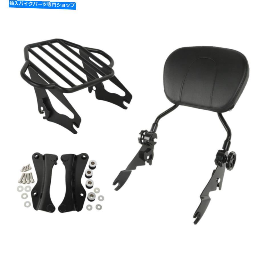 シーシーバー Sissy Bar Dackrest荷物ラックラックドッキングキットフィットハーレーロードグライド14-21 16 Sissy Bar Backrest Luggage Rack Docking Kit Fit For Harley Road Glide 14-21 16【並行輸入品】