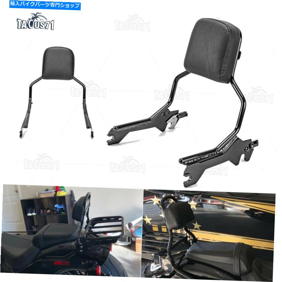 シーシーバー Harley 18+ Fat Boy Breakout flfb fxbrの取り外し可能なホールファーストサイッシュバーの背もたれ For Harley 18+ Fat Boy Breakout FLFB FXBR Detachable Holdfast Sissy Bar Backrest【並行輸入品】